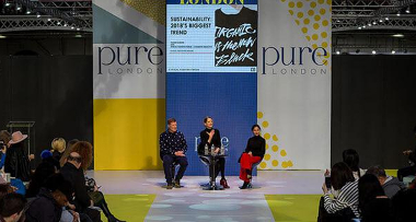 Pure London, moda sostenible, Olympia Hall, Fundación Ellen MacArthur, Ethical Fashion Forum, Fashion Revolution, circularidad de la moda