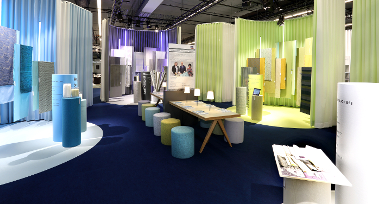 poliéster, fabricación de textiles, textiles, contract, textilhogar, Klaus Holz, Trevira CS,Anke Vollenbröker, stilbüro bora.herke.palmisano,Interior. Architecture. Hospitality, Trevira GmbH, Trevira , Heimtextil 2019, fibras de poliéster ignífugas,