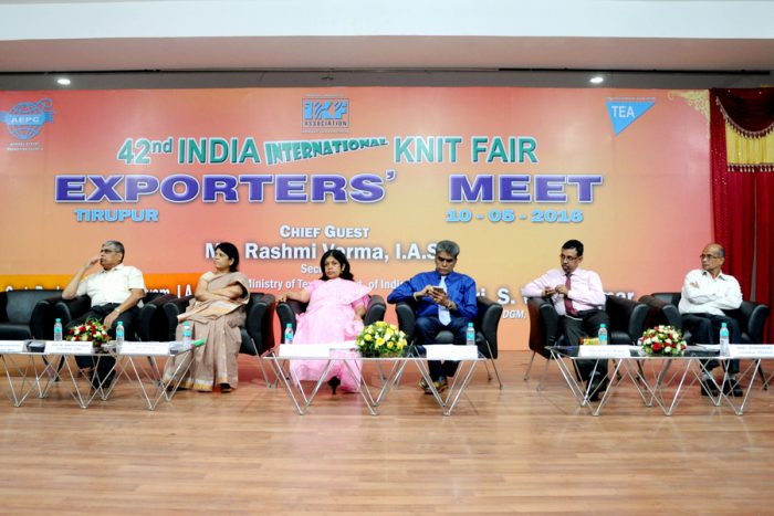 Tirupur, salones de punto, India International Knit Fair, IKF, AEPC