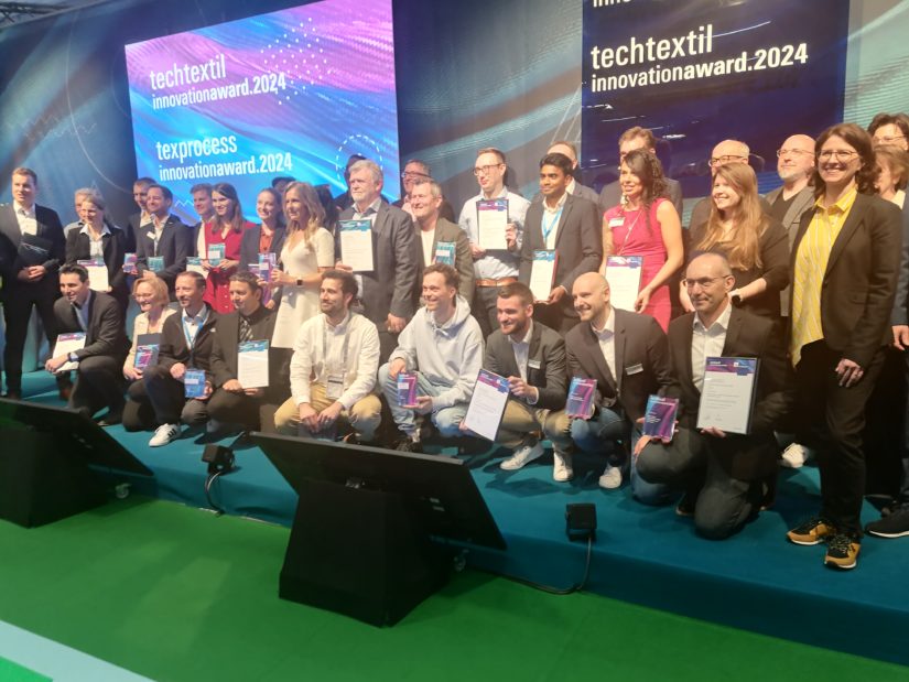 Fotos de los ganadores de los Premios de la Innovación de Techtextil y de Texprocess. (Imagen: Thomas Fedra / Messe Frankfurt)