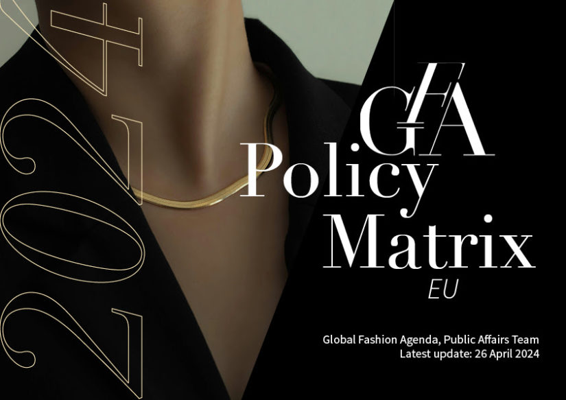 Global Fashion Summit, Global Fashion Agenda, sostenibilidad, UE & America Policy Matrix