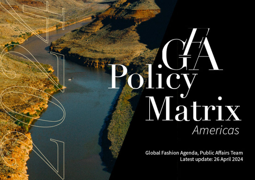 Global Fashion Summit, Global Fashion Agenda, sostenibilidad, UE & America Policy Matrix