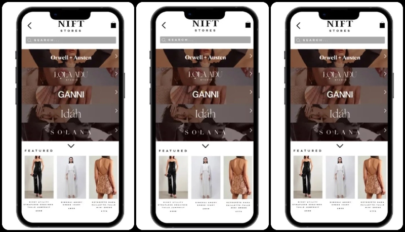 NIFT, entregas de moda