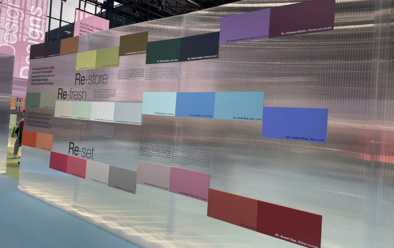 Paleta de colores de tendencias para primavera-verano 2026 de Première Vision.