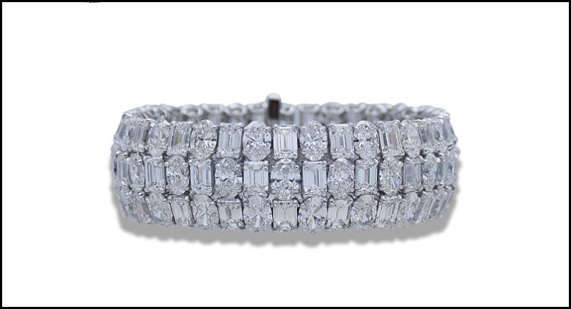 Pulsera con más de 55 quilates de diamantes de AVYK Diamonds Co.