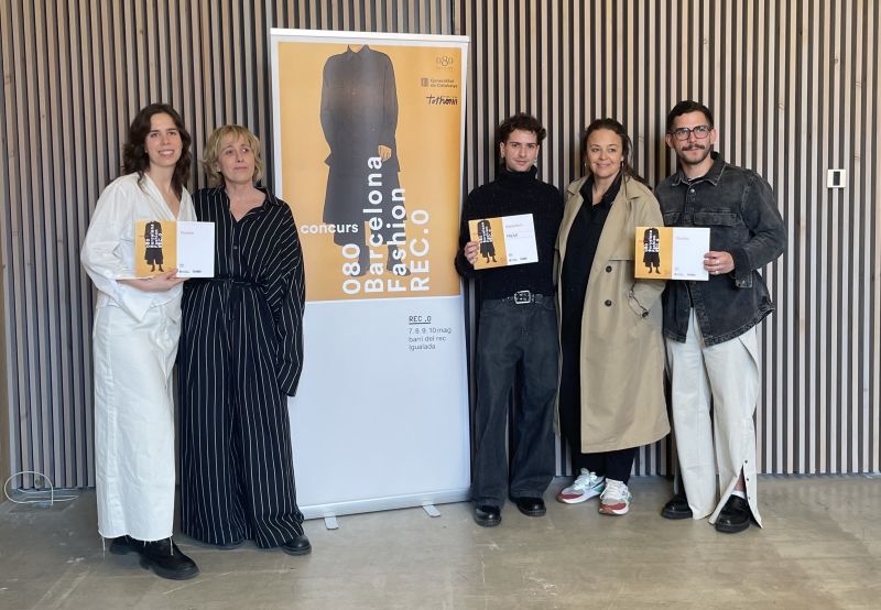Diseñadores ganadores en el 12º concurso de moda emergente de 080 Barcelona Fashion con el Rec.0.