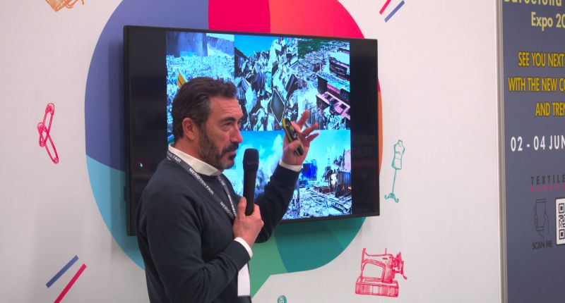 Seminario de sostenibilidad en Barcelona Textile Expo, con Jorge Taboadela.