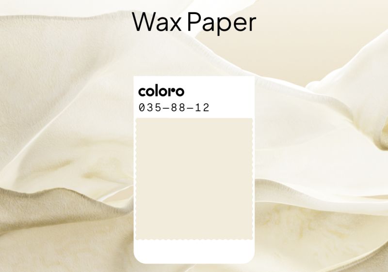 WGSN, Coloro, colores para 2026/2027, Wax Paper