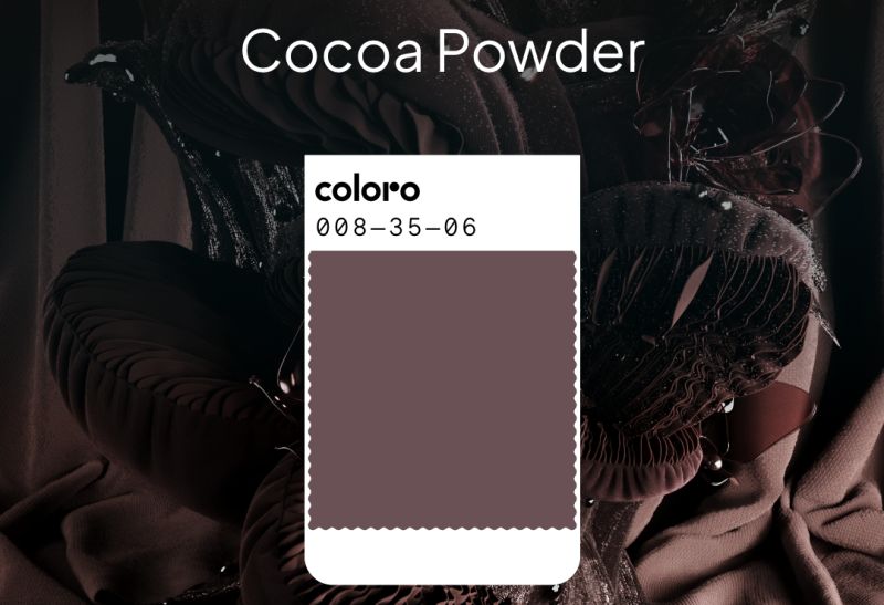 WGSN, Coloro, colores para 2026/2027, Cocoa Powder