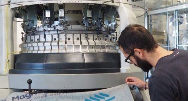 El espacio industrial de MagnoLab, en Italia, alberga testeos y demostraciones de varios procesos productivos textiles, bajo criterios de circularidad, con Texfor.