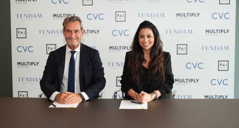 Jaume Miquel, presidente y consejero delegado de Tendam y Samia Bouazza, consejera delegada y directora general de Multiply Group.