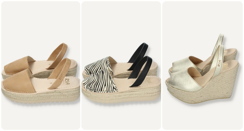 Sandalias plataforma Ria Menorca, Bremen y Dubái.