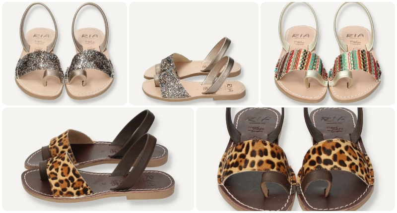 Sandalias Sydney estampadas de Ria Menorca PV25.