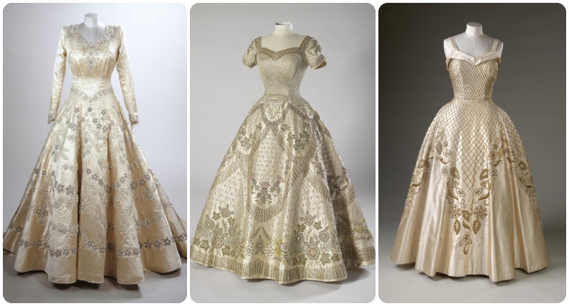 Vestidos gala Reina Isabel II de Inglaterra.