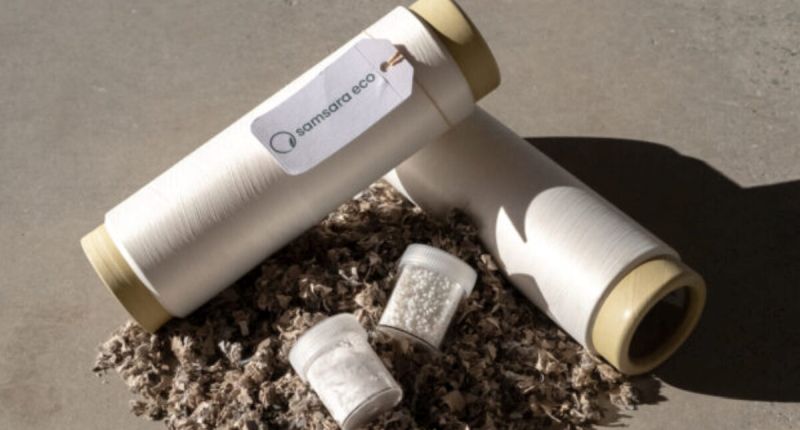 El proceso de reciclaje enzimático de Samsara Eco está diseñado para reciclar fibras sintéticas que antes eran un desafío para los métodos de reciclaje tradicionales.