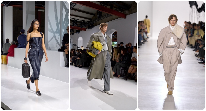Bottega Veneta en Milan Fashion Week.