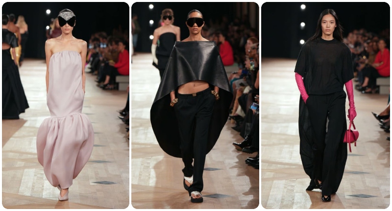 Pierpaolo Piccioli: Del rosa Valentino al ¿negro? Balenciaga en Paris Fashion Week.