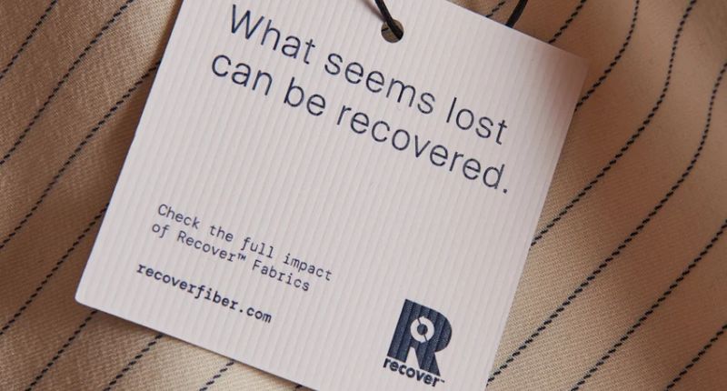 Los artículos de Recover Fabrics están fabricados con fibras recicladas.