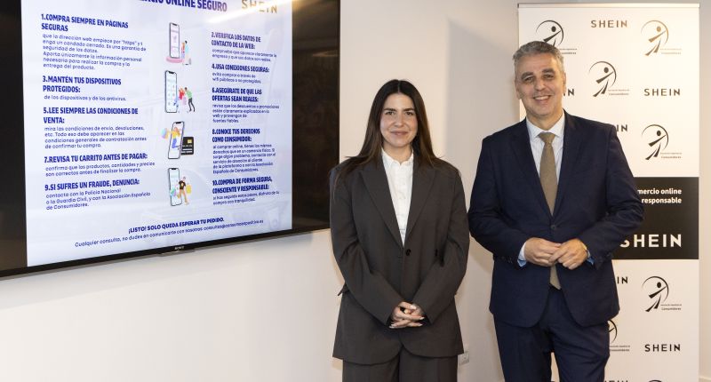 Alessandra Bonito (Shein) y Miguel Ángel Ruiz (AEC).