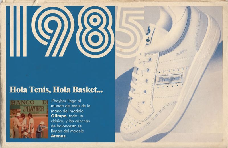 Icono de la marca desde hace más de 40 años, el modelo de zapatillas Olimpo aparece como símbolo de continuidad y autenticidad.