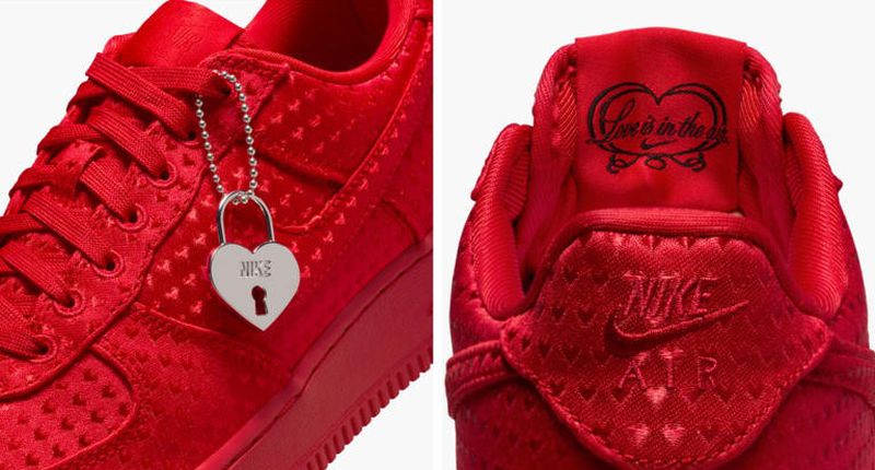 Nike renueva sus zapatillas Air Force 1 con una romántica versión para San Valentín