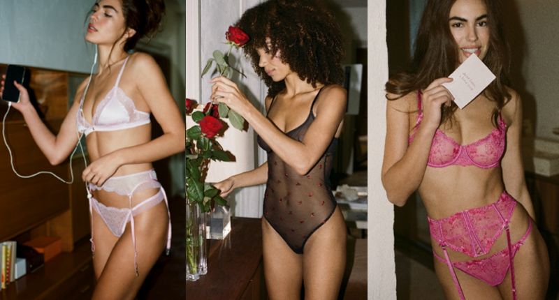 La colección construye un universo íntimo a través de encajes delicados, detalles bordados y una lectura más actual de los códigos románticos. Piezas pensadas para jugar con la sensualidad desde la comodidad y la actitud, sin artificios.