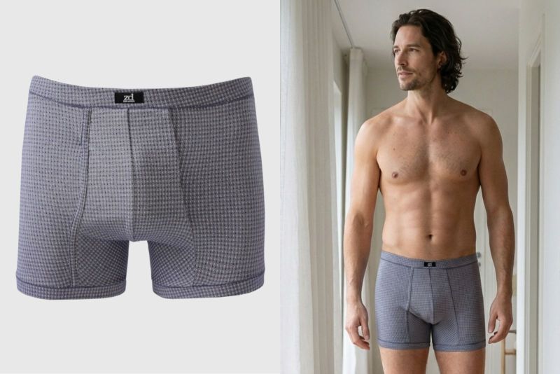 Siro habita el gris con matices: un motivo repetido, pequeño, que crea una textura visual suave. Hay modernidad, pero sin gestos grandes; un básico que no se agota.