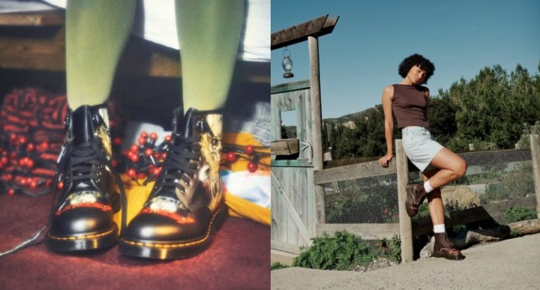 Nuevas colecciones de Dr. Martens: entre el heavy metal y la dulce botánica