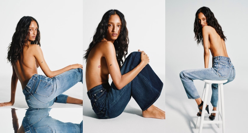 Los Straight son unos jeans de tiro medio que caen rectos desde la cadera
