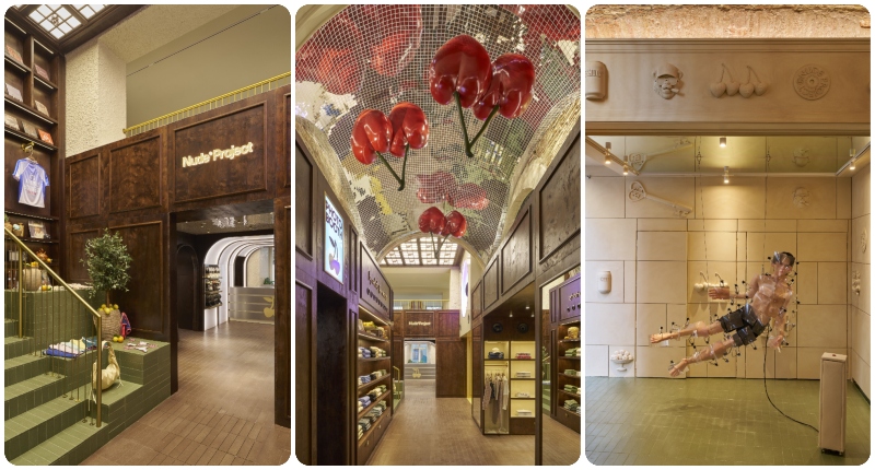 la flagship store integra también piezas exclusivas y permanentes creadas ad hoc por los artistas Filip Custic y Pedro Hoz.