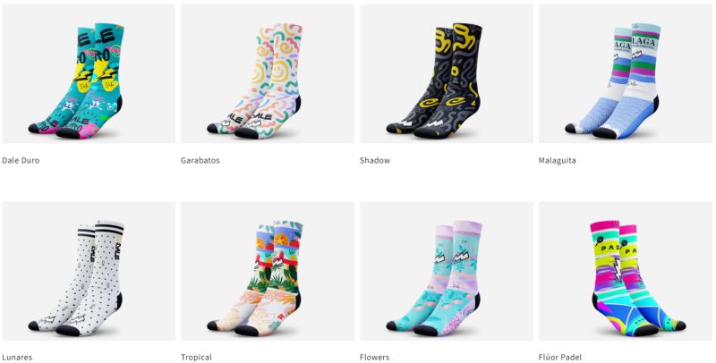 Los productos de Dale Socks están diseñados para disciplinas como el pádel, el crossfit, el fitness y el running o el trail.