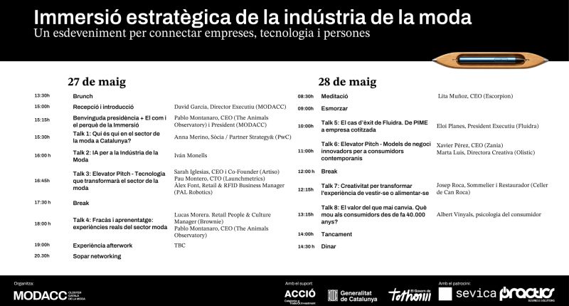 Programa de la Inmersión Estratégica para la Industria de la Moda de Modacc.