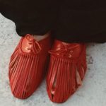 Celine presenta las bailarinas rojas más disruptivas, primera obra de Michael Rider