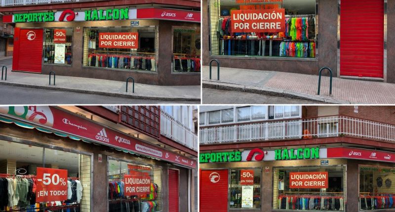 Deportes Halcón cierra su mítica tienda de Carabanchel